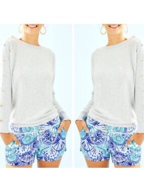 Lilly Pulitzer Turquoise Oasis Half Shell Adie Women's Shorts